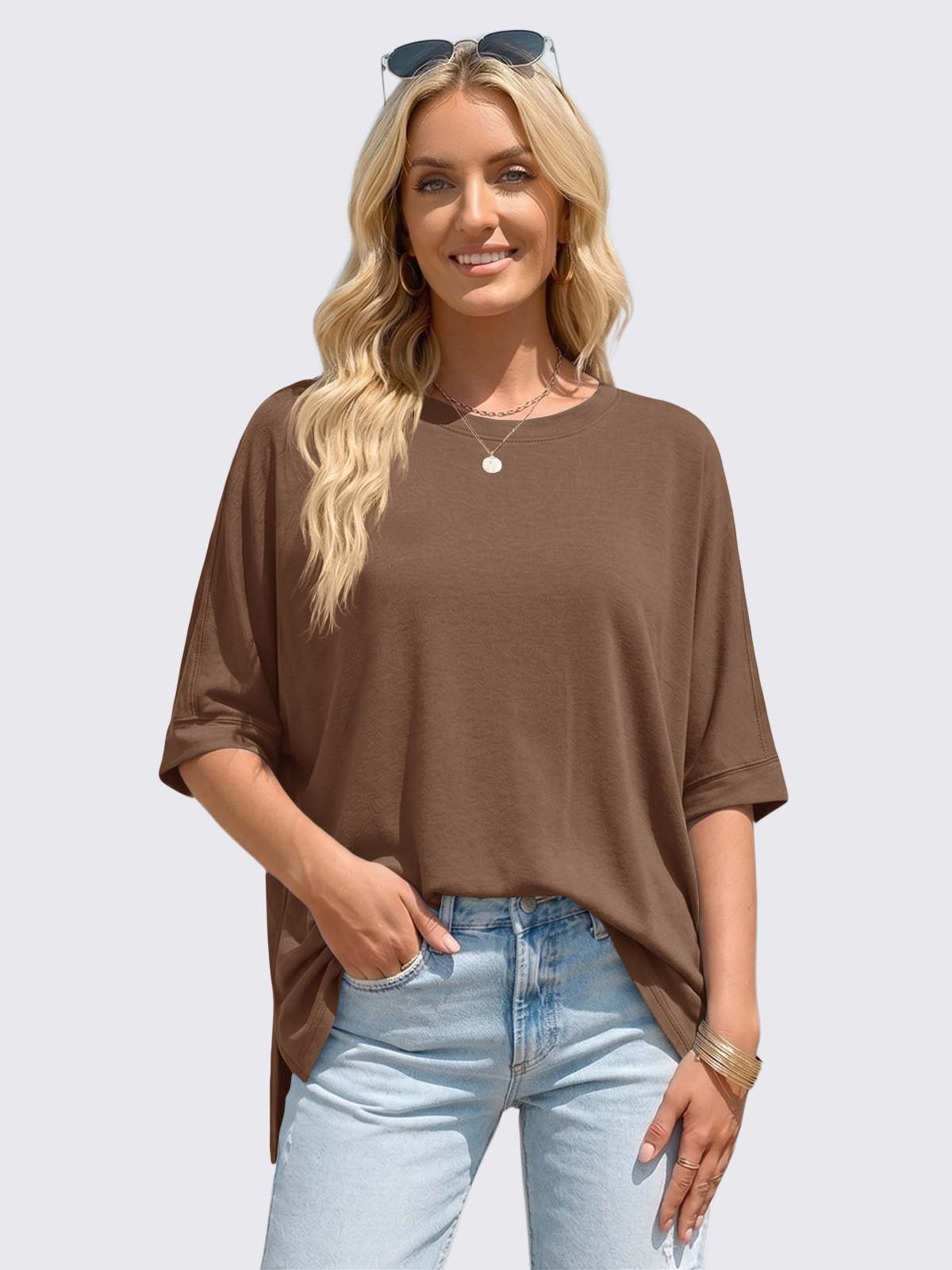 Asymmetric Hem Oversized Tee
