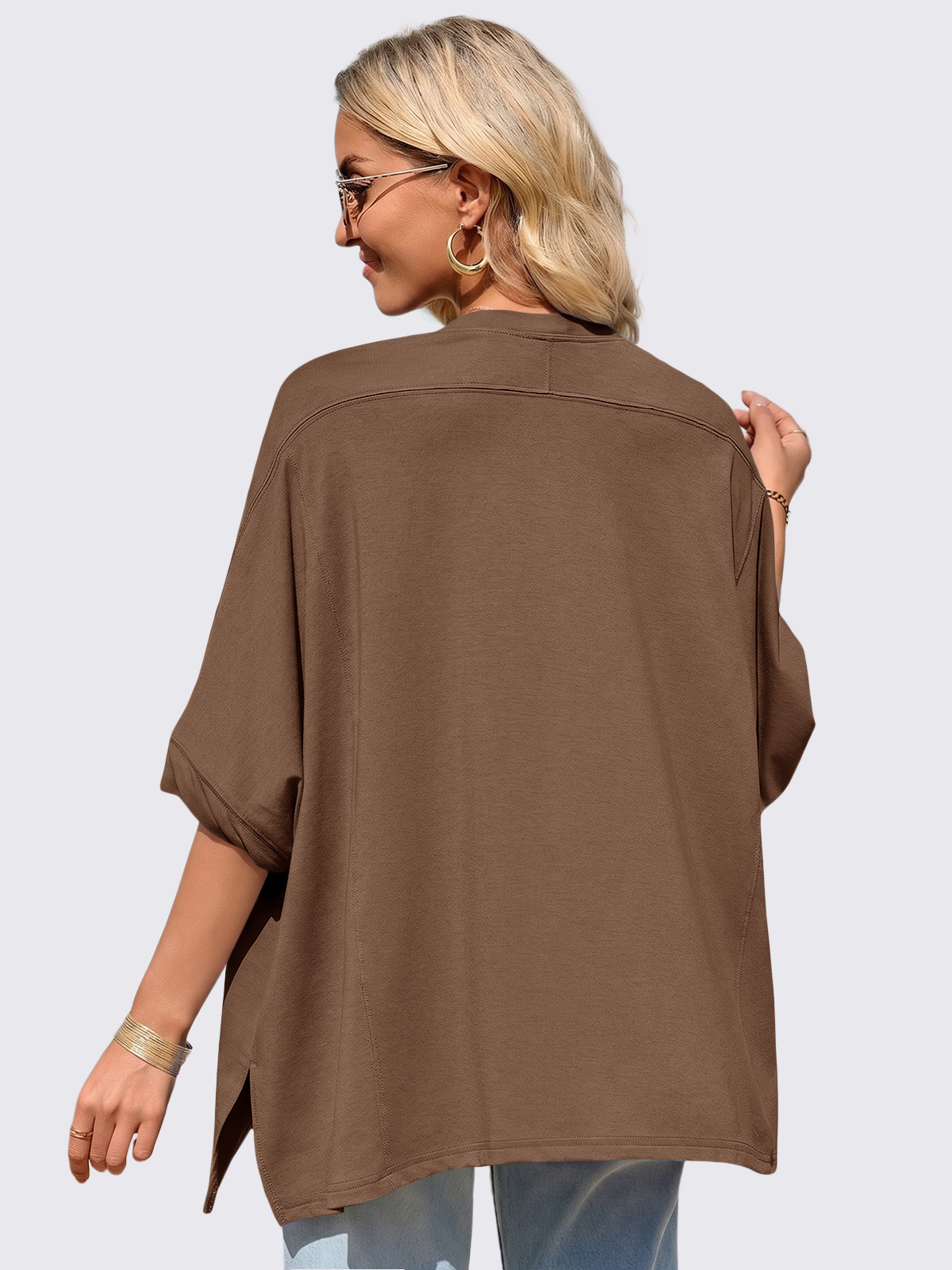 Asymmetric Hem Oversized Tee