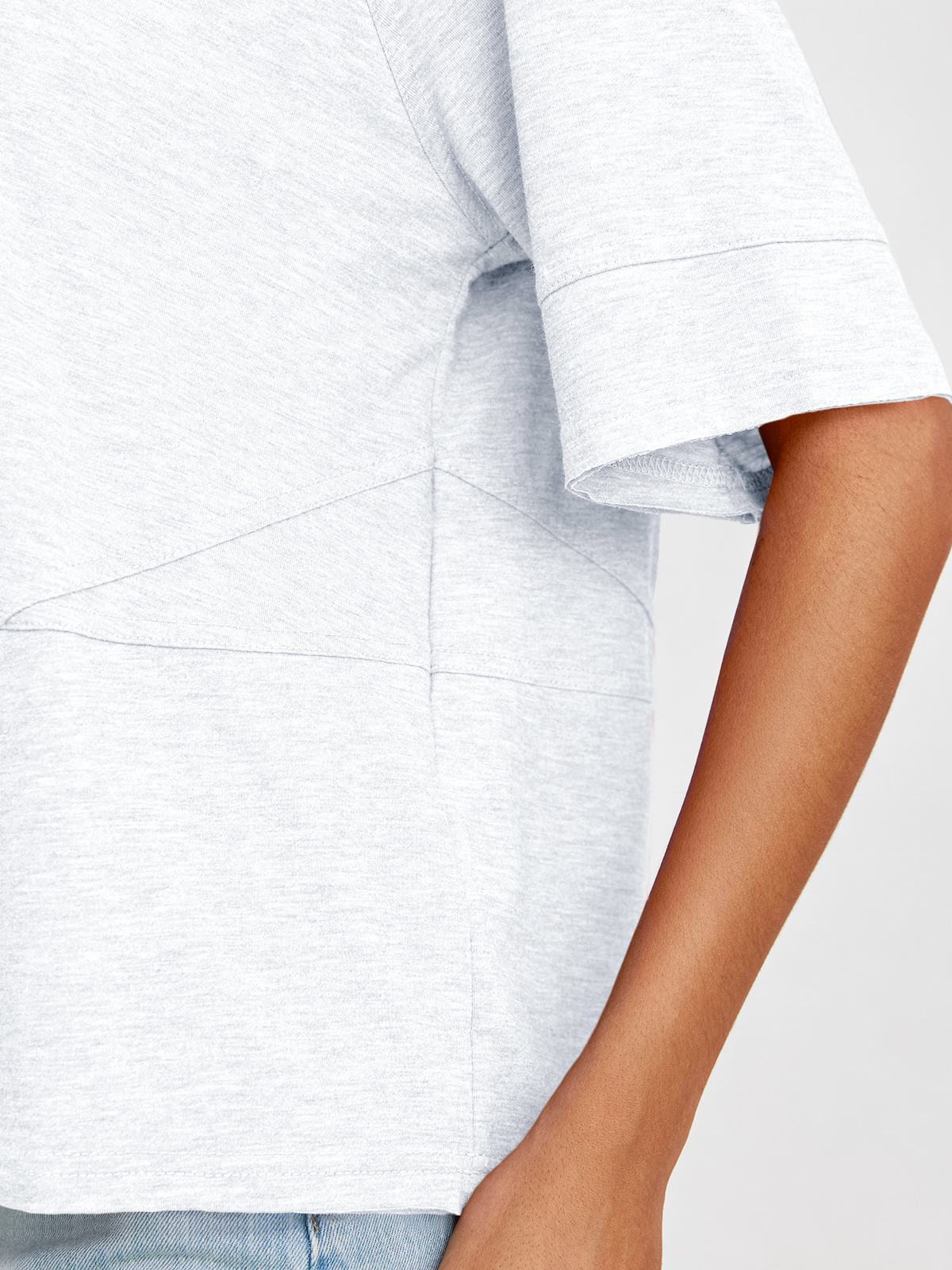 Imily Bela Womens Oversized T Shirts Summer Casual Crewneck 3/4 Sleeve Loose Fit Cute Flowy Tops