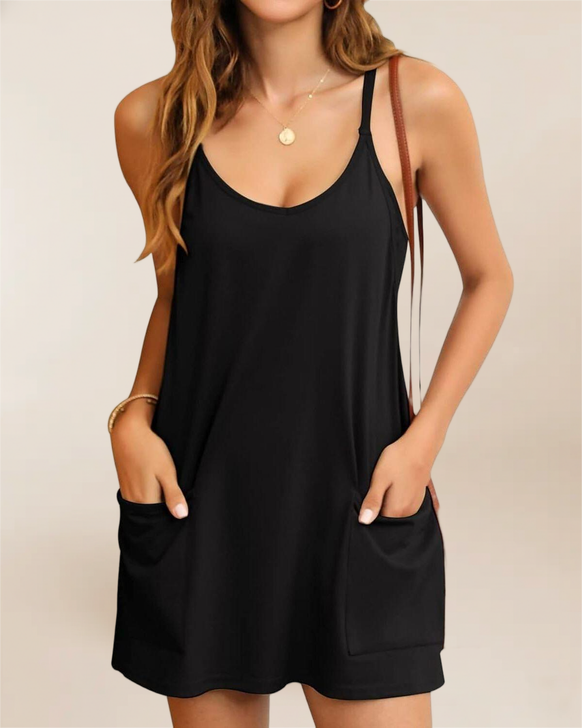 Imily Bela Women's Summer Mini Dress Casual Workout Tennis Dress with Shorts Sleeveless Althletic Dresses