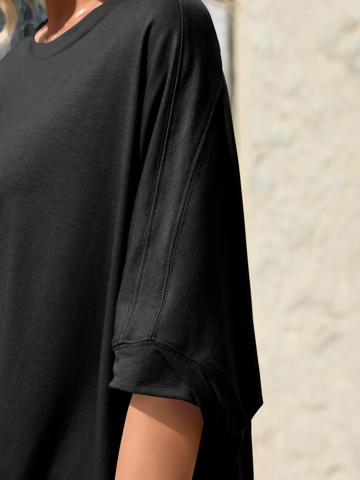 Asymmetric Hem Oversized Tee