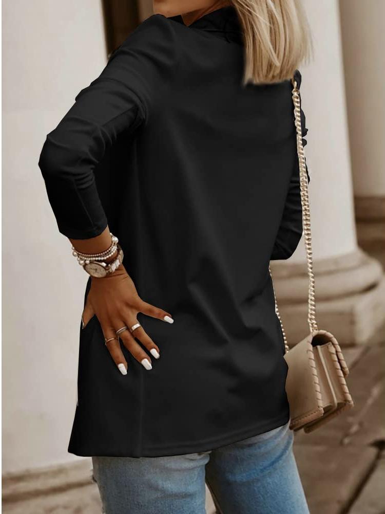 Imily Bela Womens Casual Long Sleeve Blazers Solid Color Knit Blazer Work Office Open Front Blazer Jacket