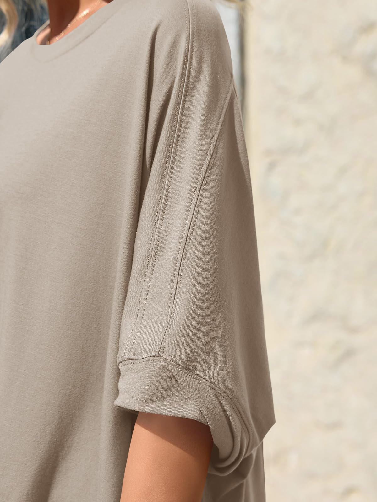 Asymmetric Hem Oversized Tee