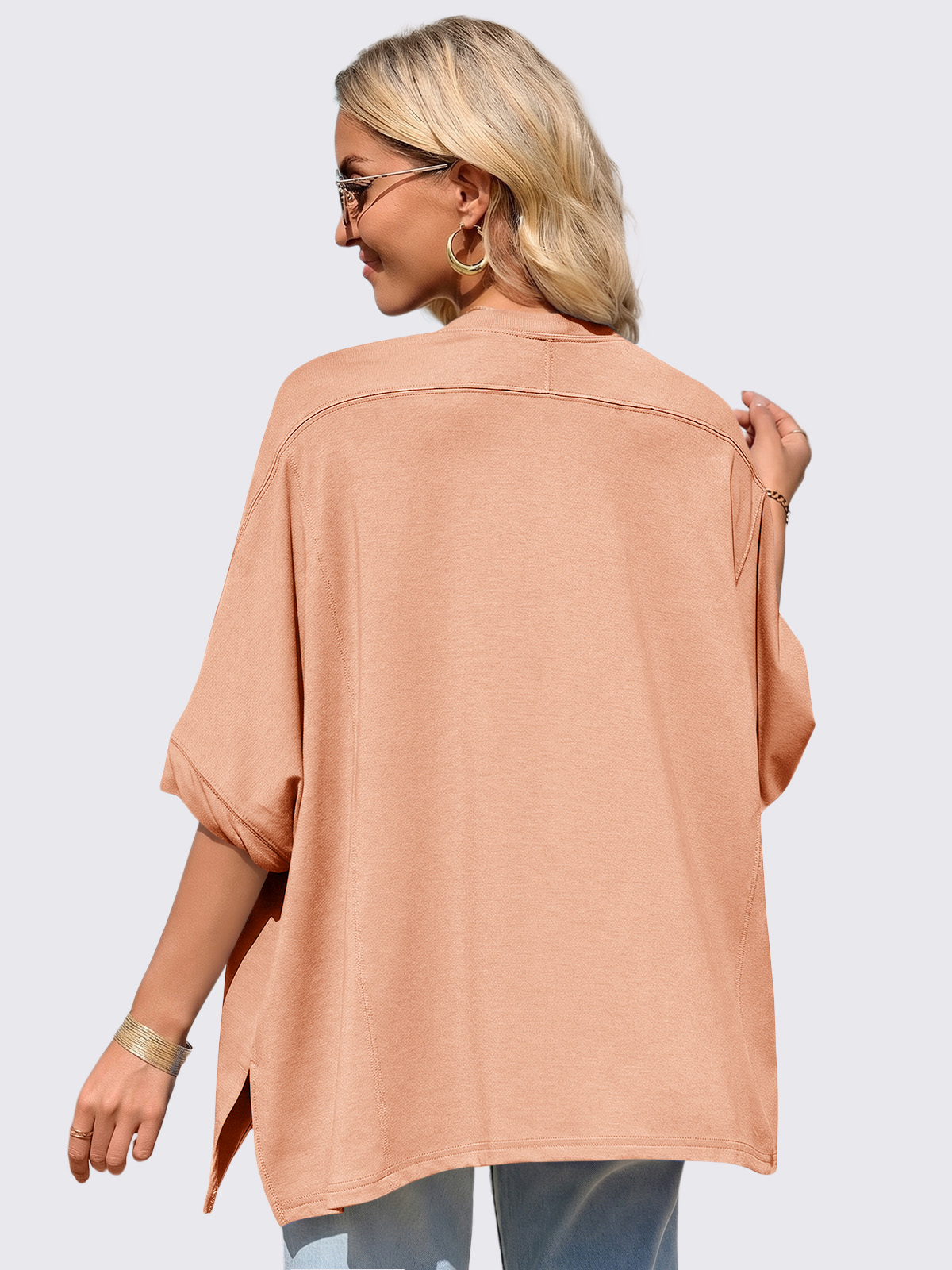 Asymmetric Hem Oversized Tee