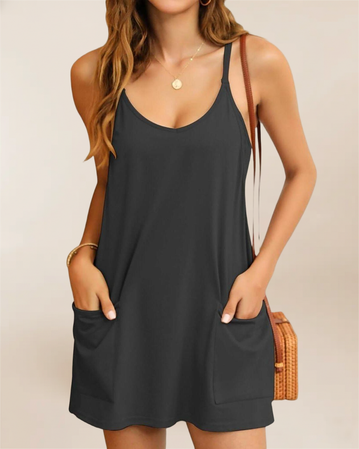 Imily Bela Women's Summer Mini Dress Casual Workout Tennis Dress with Shorts Sleeveless Althletic Dresses