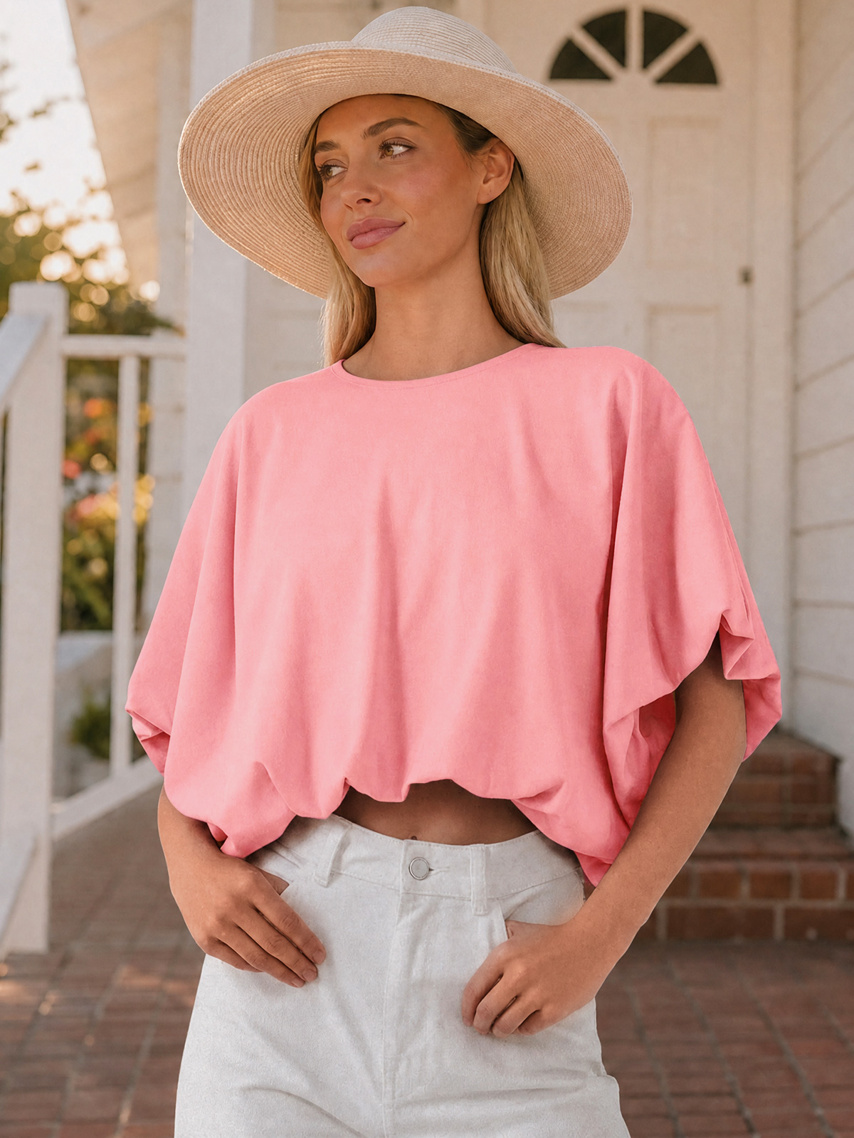 Relaxed Cropped Crewneck Tee