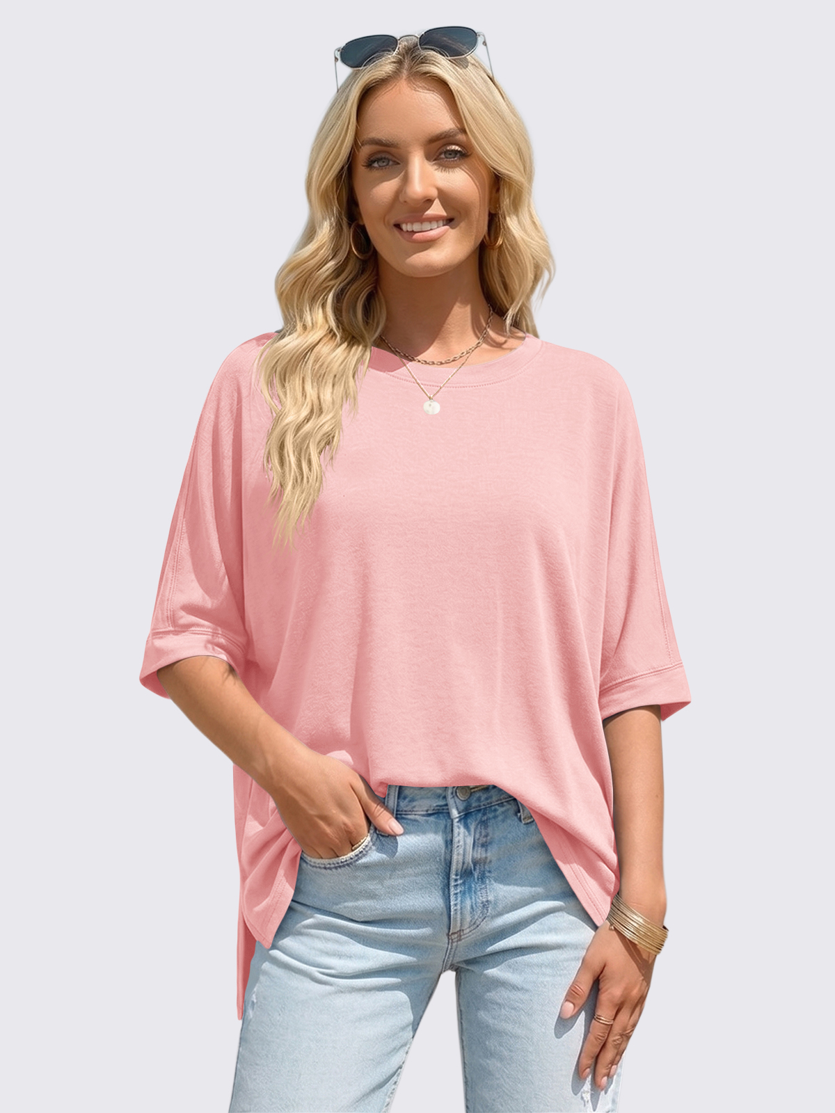 Asymmetric Hem Oversized Tee