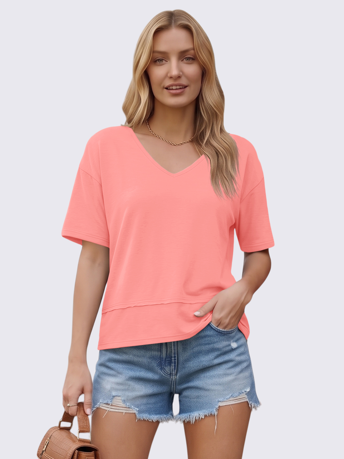 Flowy V-Neck Tee