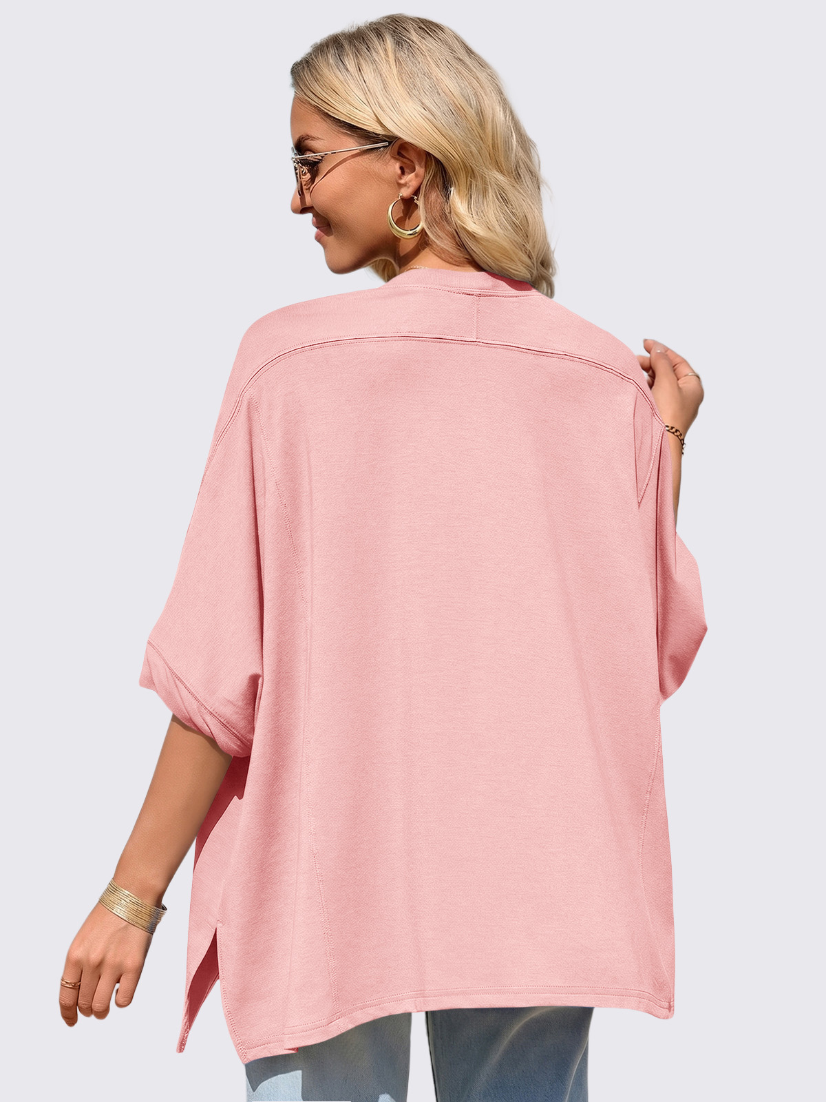 Asymmetric Hem Oversized Tee