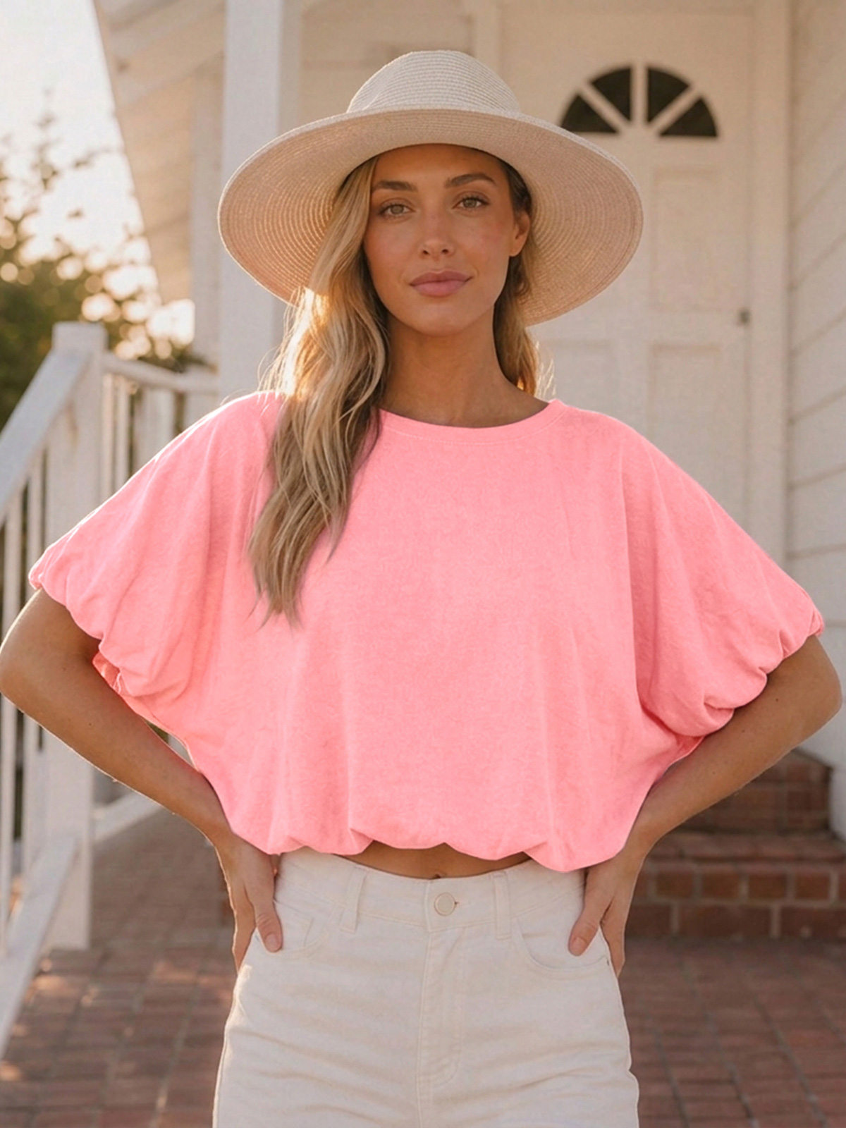 Relaxed Cropped Crewneck Tee
