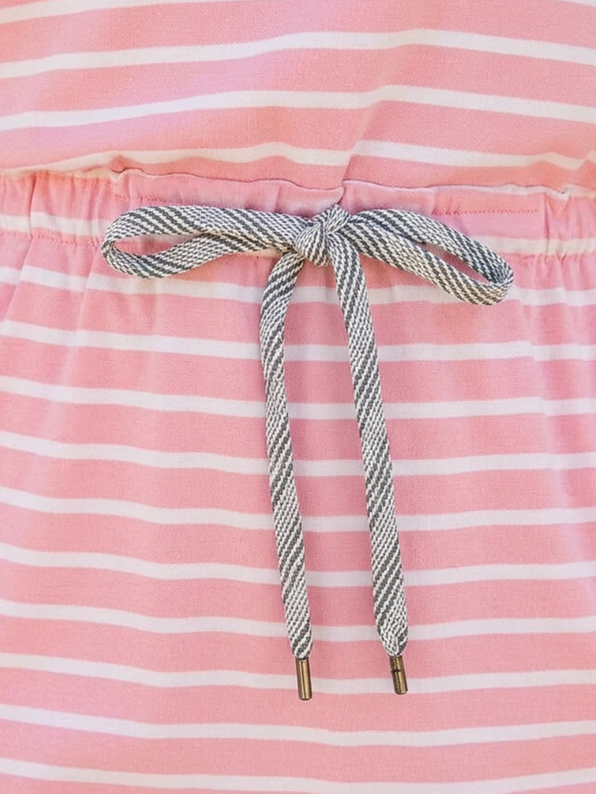 Womens Cotton Summer Dresses for Women Striped Dress Drawstring Waist Casual Tank Mini Dresses with Pockets