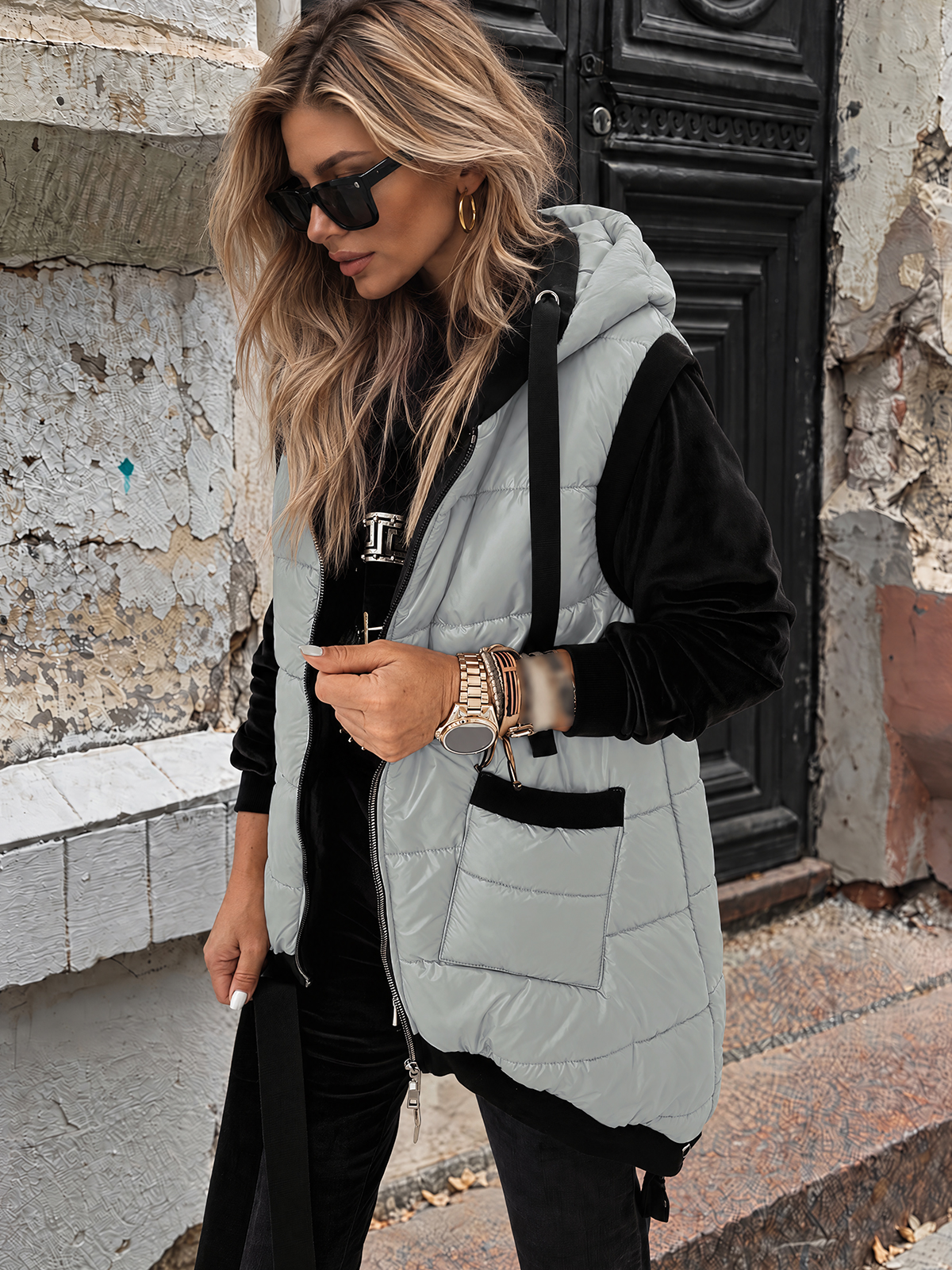 Lightweight Hooded Puffer Vest