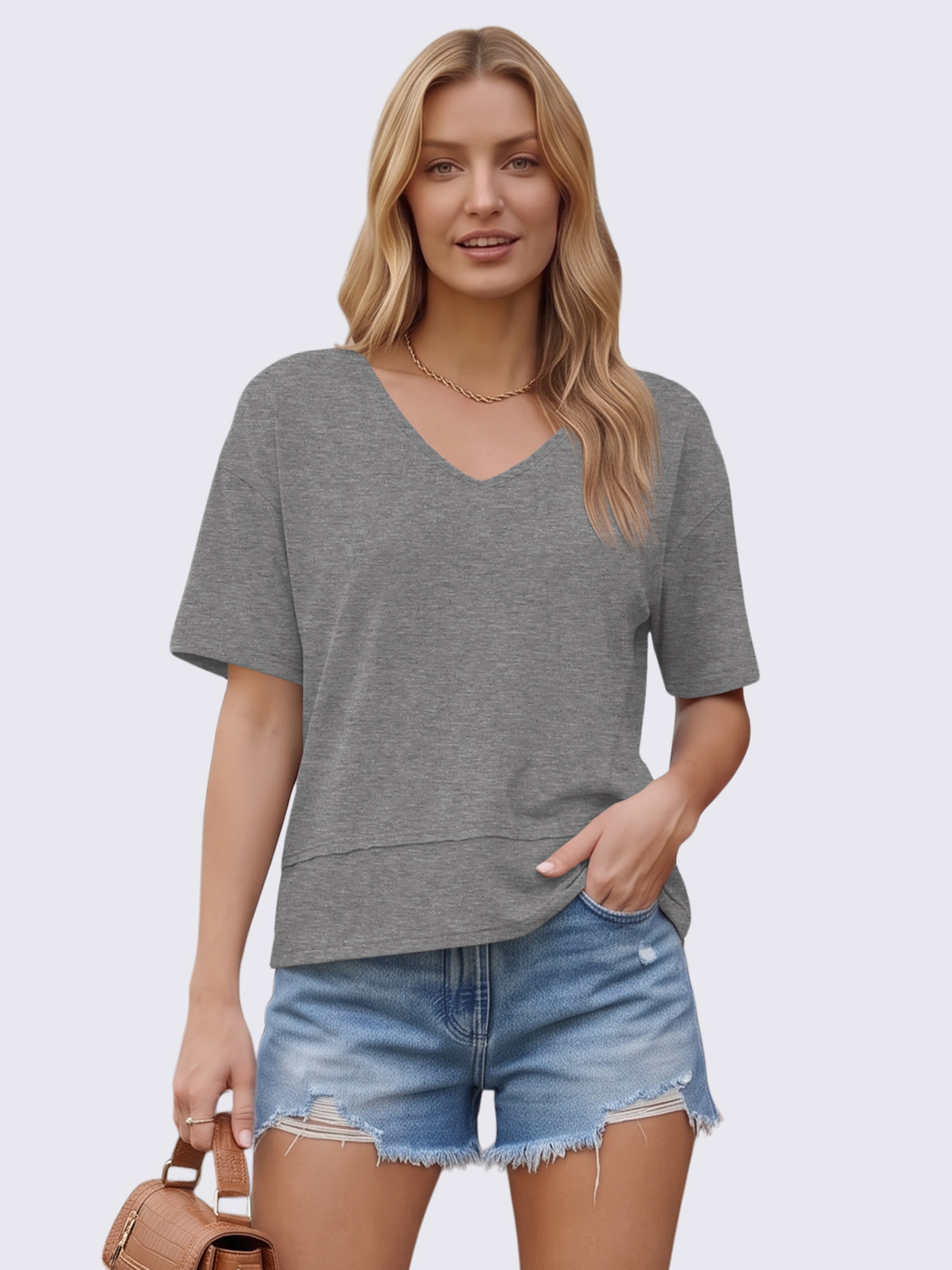 Flowy V-Neck Tee