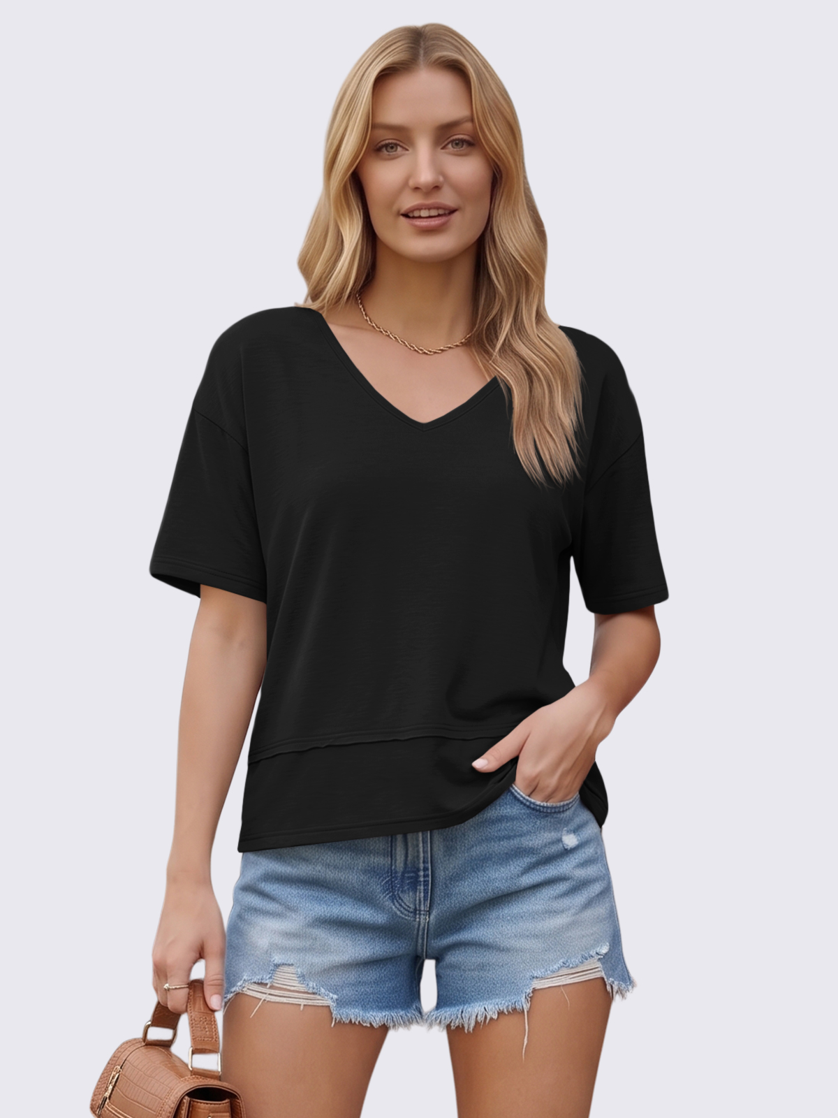 Flowy V-Neck Tee