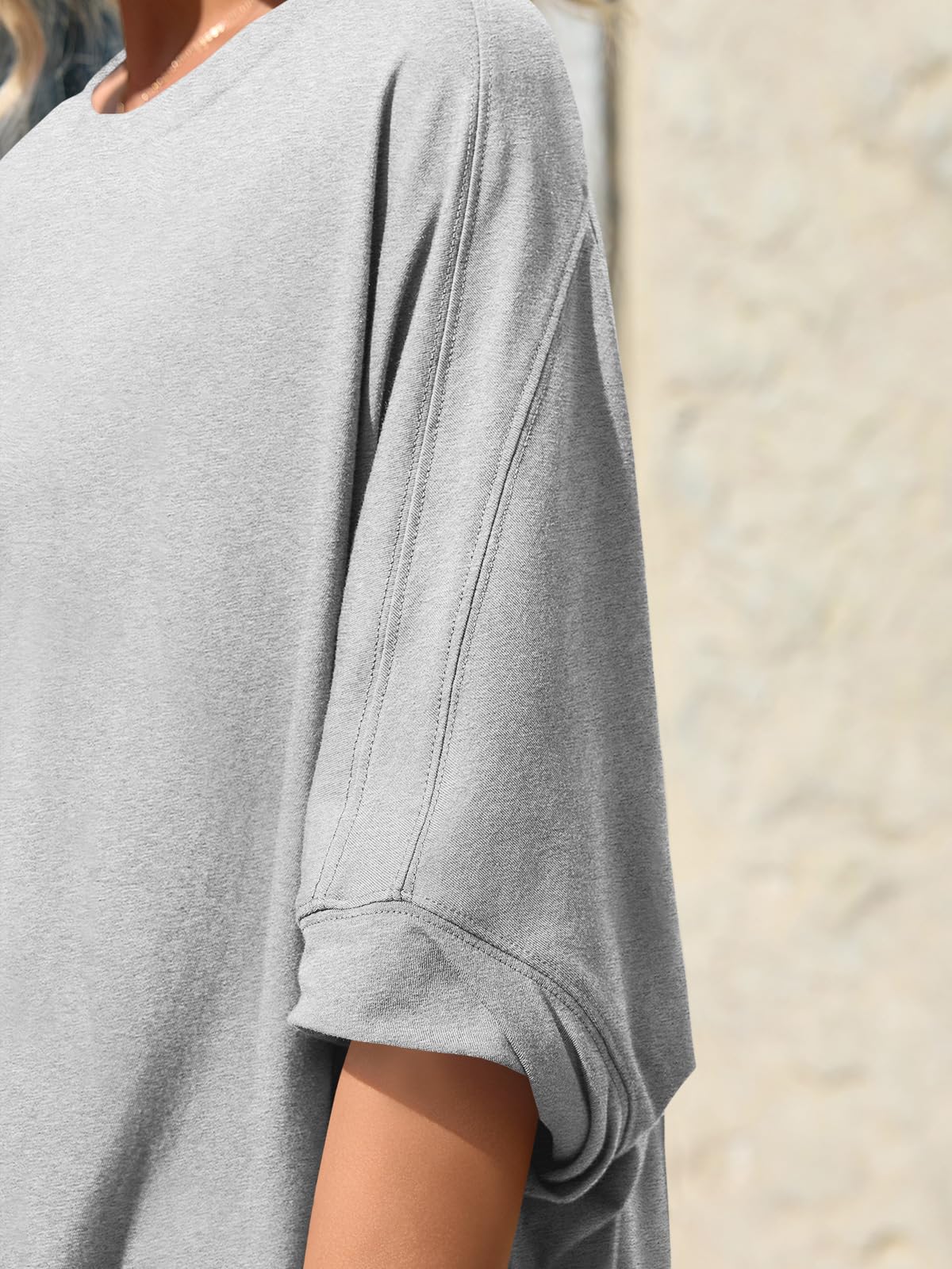 Asymmetric Hem Oversized Tee