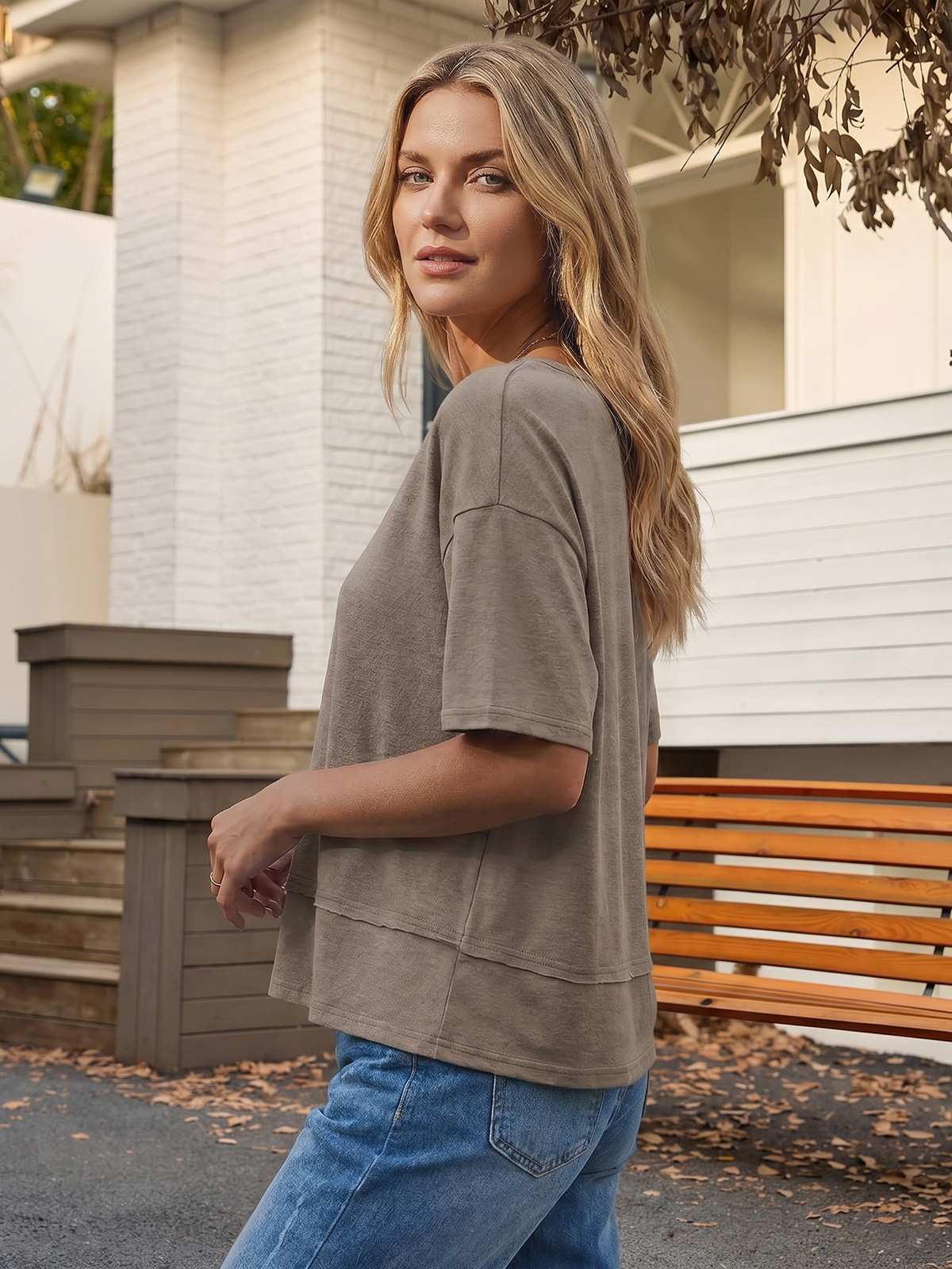 Flowy V-Neck Tee