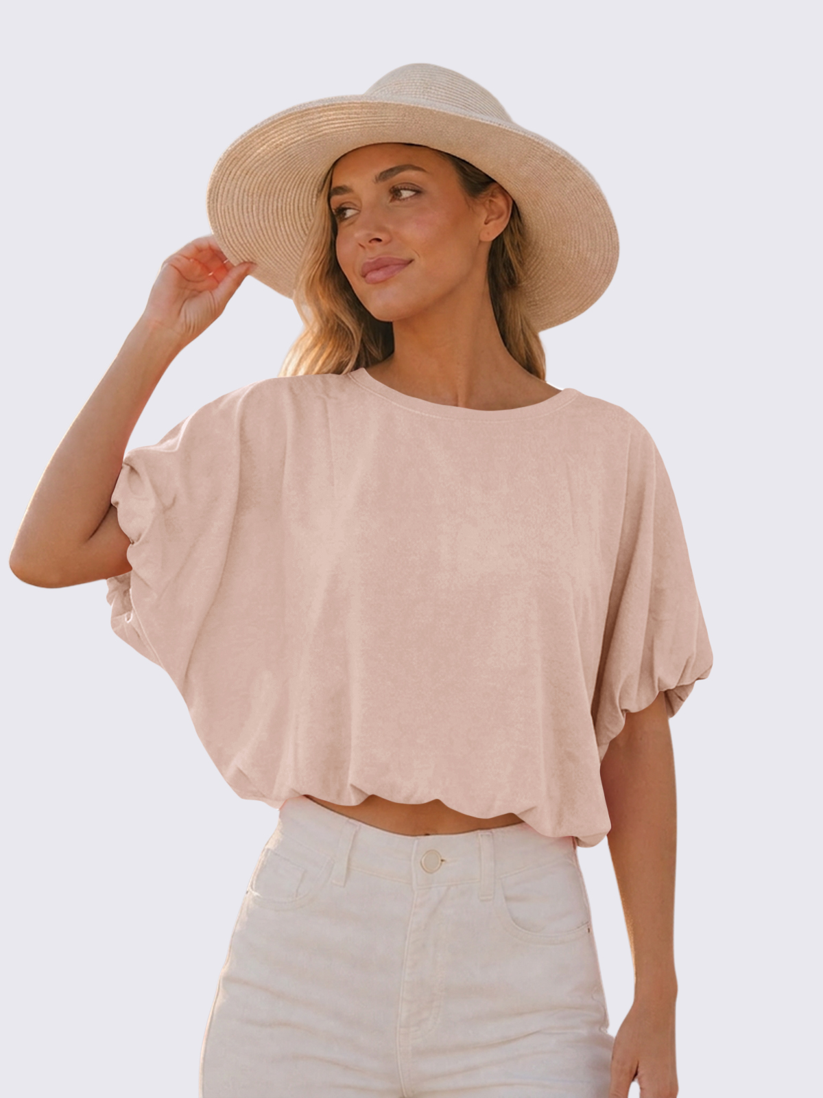 Relaxed Cropped Crewneck Tee