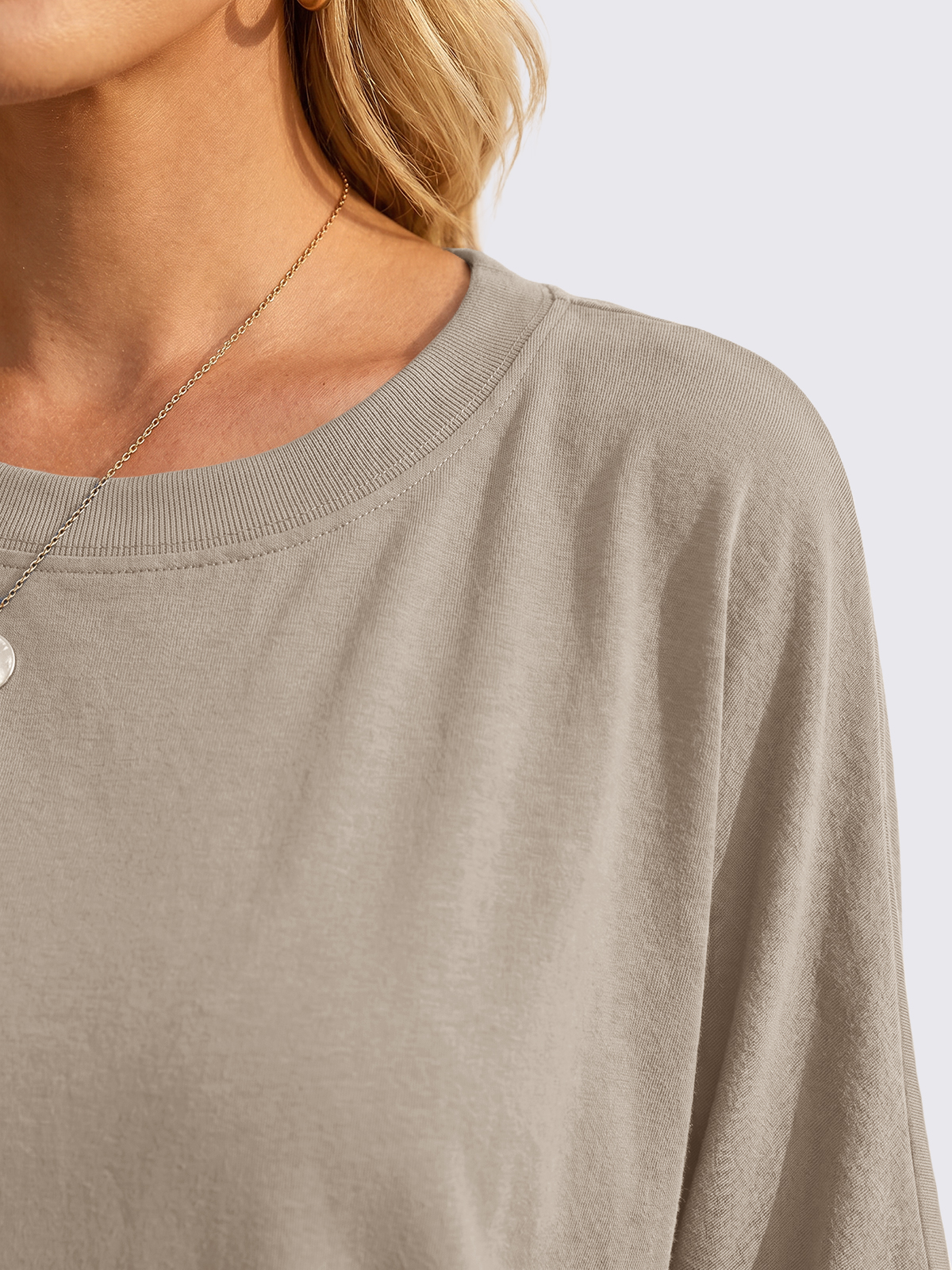 Asymmetric Hem Oversized Tee