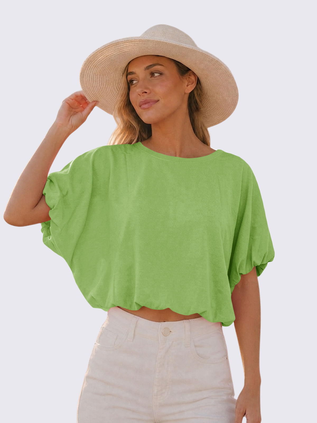 Relaxed Cropped Crewneck Tee