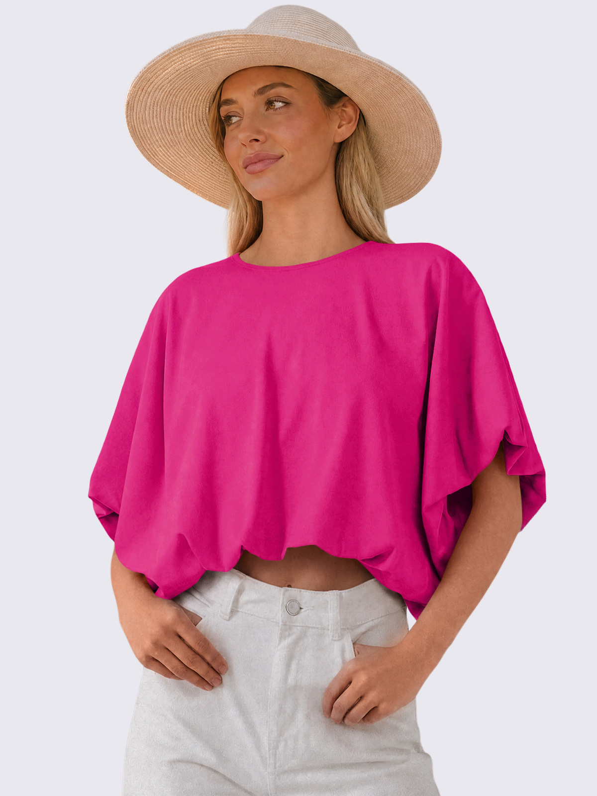 Relaxed Cropped Crewneck Tee