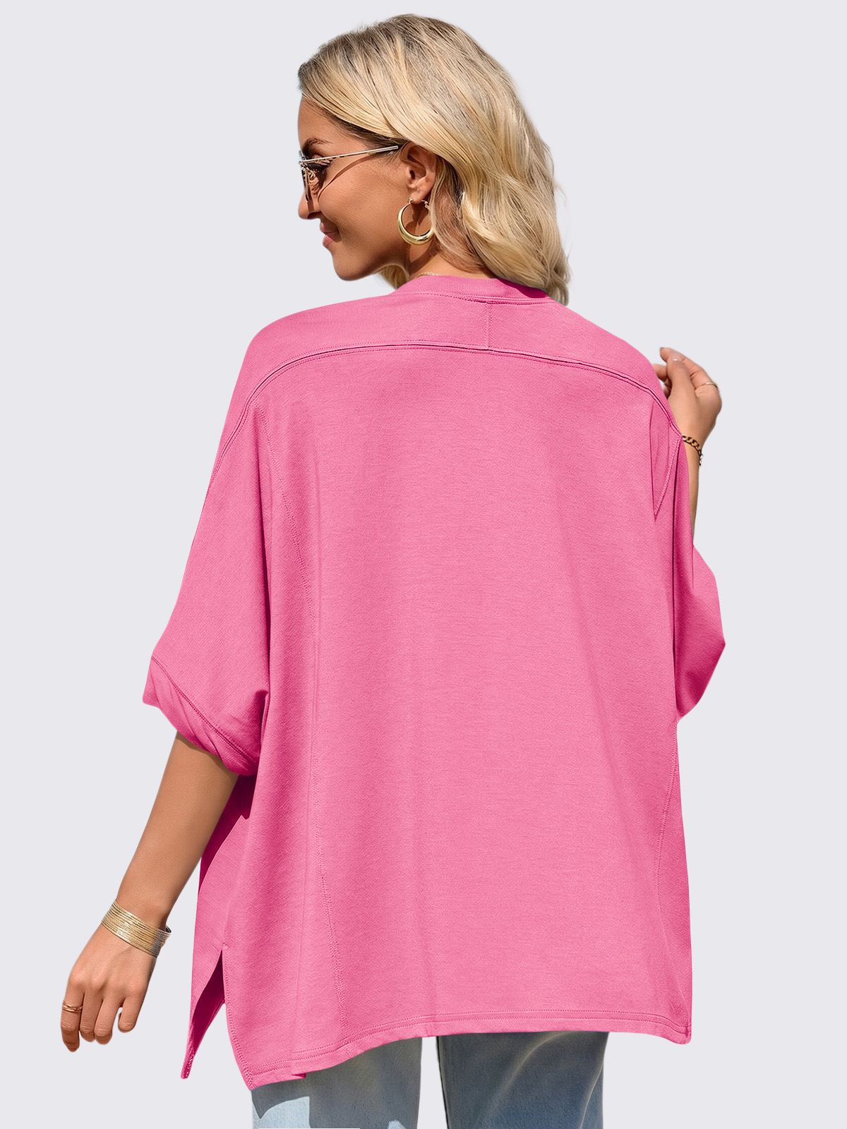 Asymmetric Hem Oversized Tee