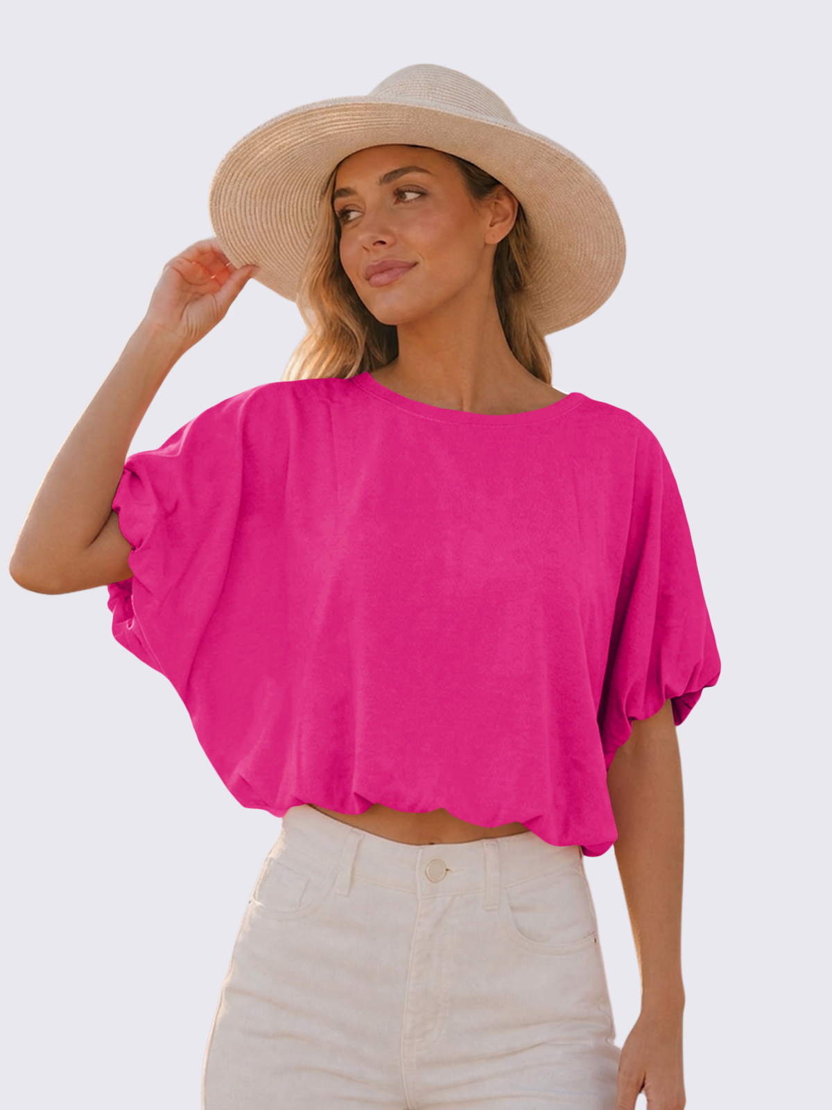 Relaxed Cropped Crewneck Tee