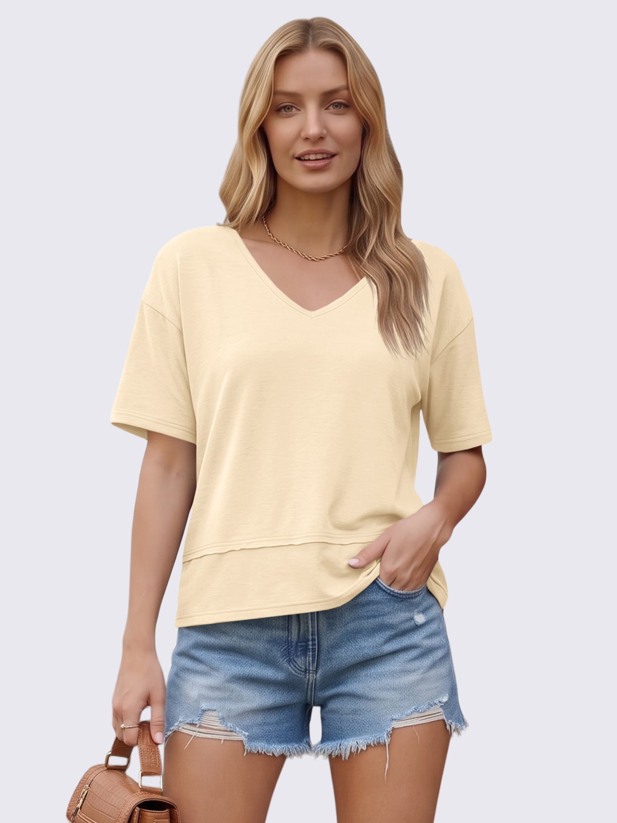 Flowy V-Neck Tee