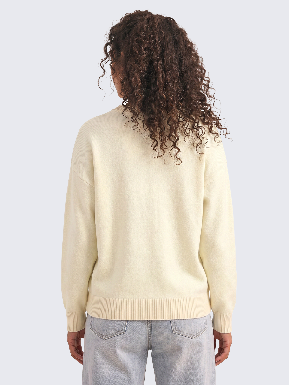 Imily Bela Argyle Drop-Shoulder V-Neck Sweater