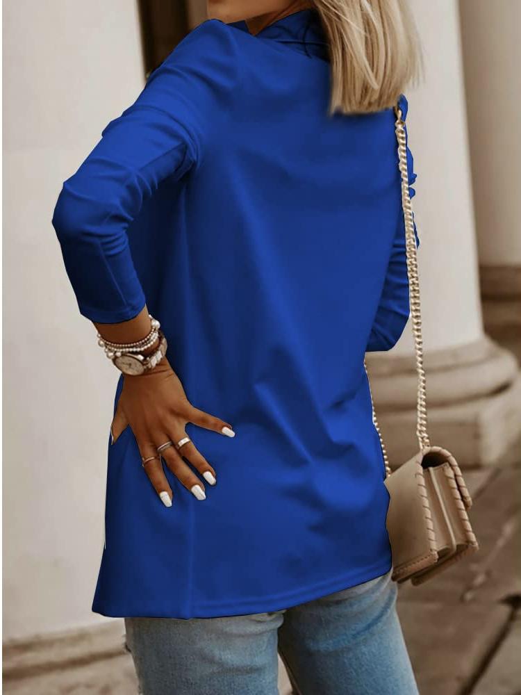 Imily Bela Womens Casual Long Sleeve Blazers Solid Color Knit Blazer Work Office Open Front Blazer Jacket