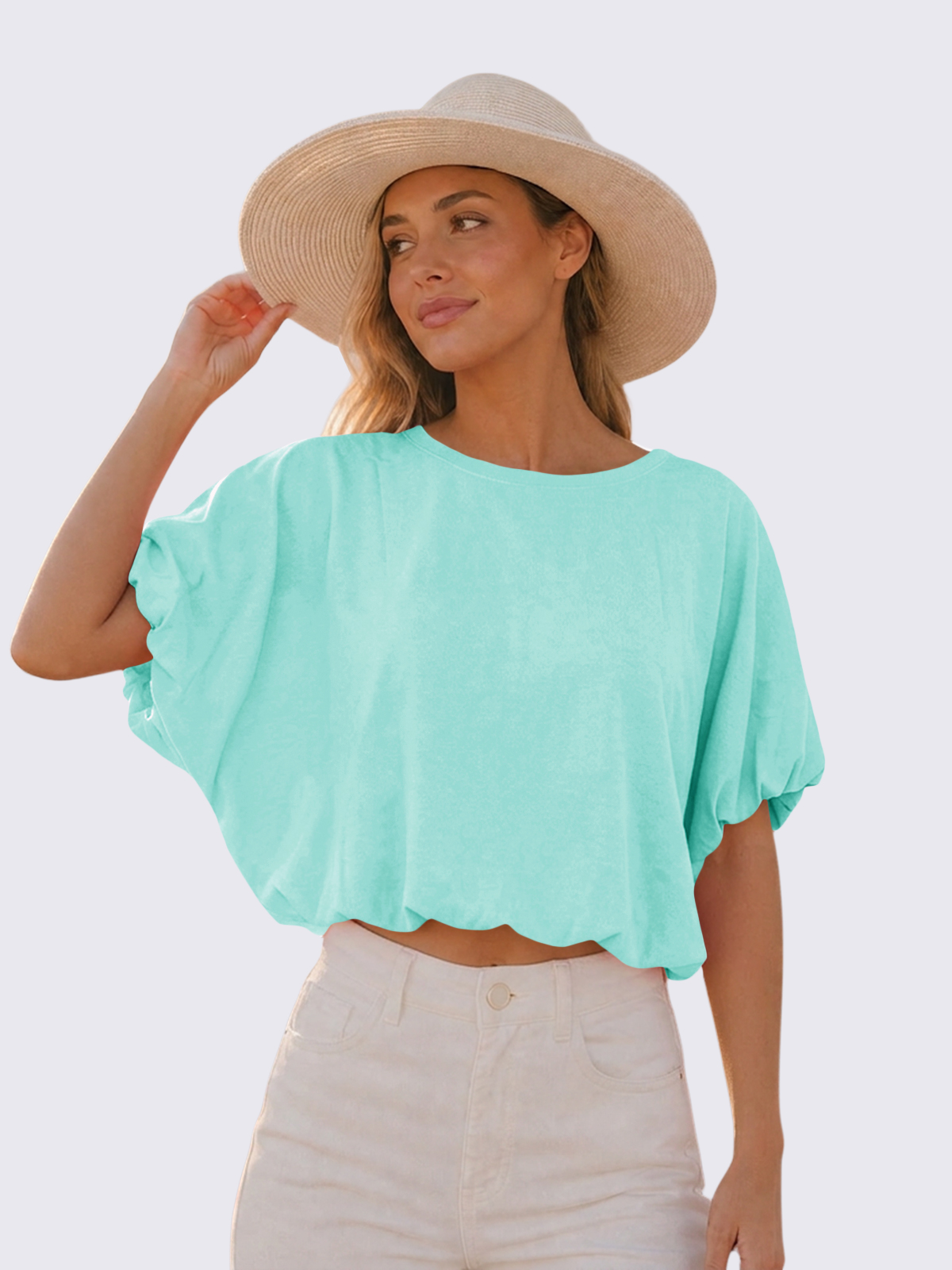 Relaxed Cropped Crewneck Tee