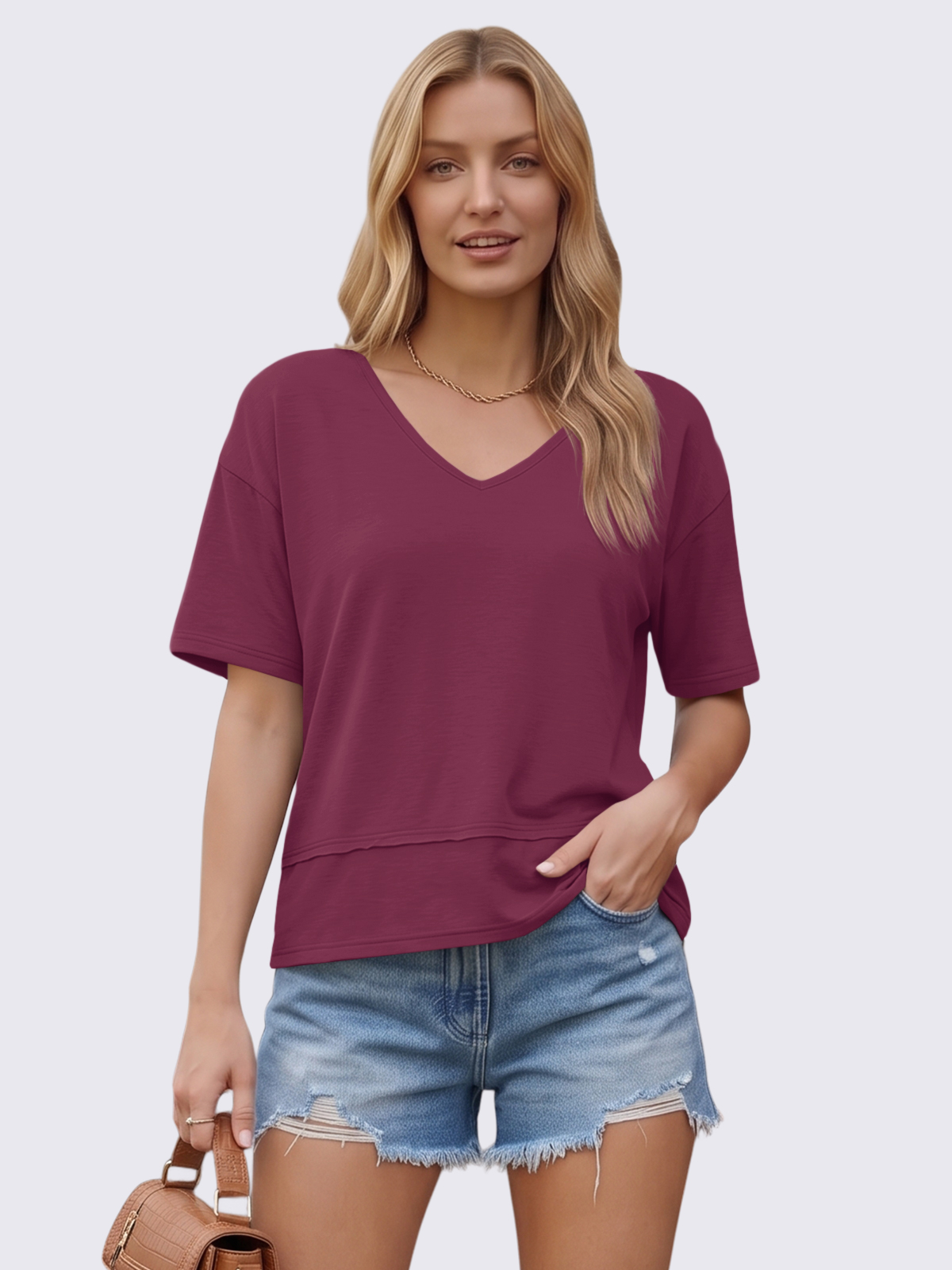 Flowy V-Neck Tee