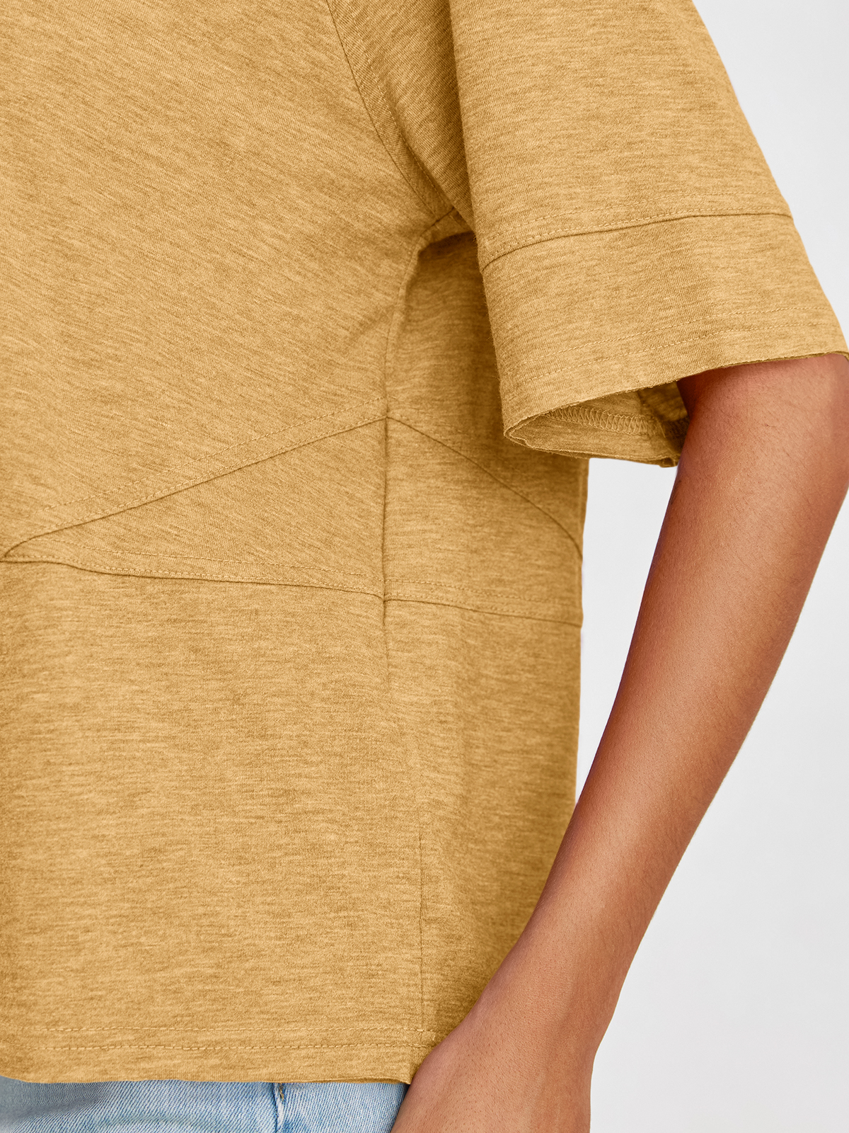 Imily Bela Womens Oversized T Shirts Summer Casual Crewneck 3/4 Sleeve Loose Fit Cute Flowy Tops