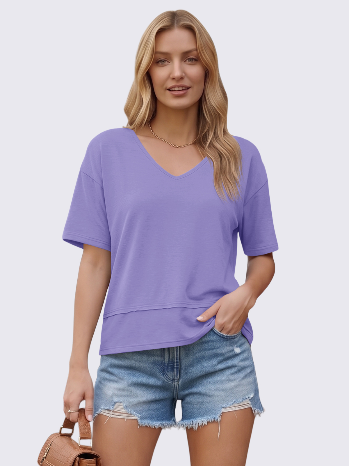 Flowy V-Neck Tee
