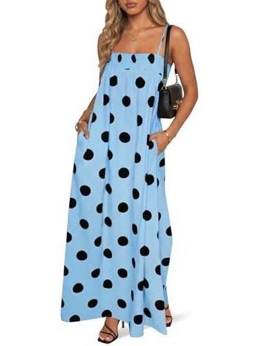 Imily Bela Pocketed Smocked-Bodice Maxi Dress
