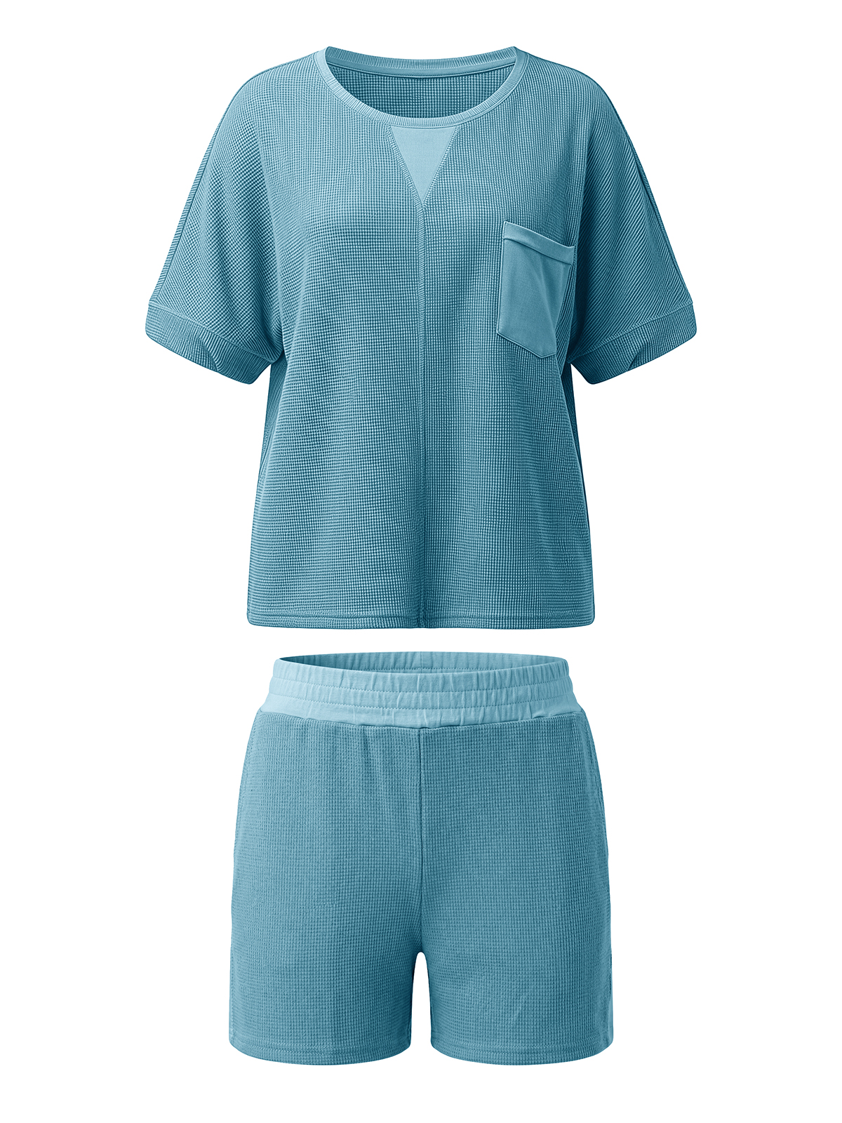 Waffle Knit Lounge Set