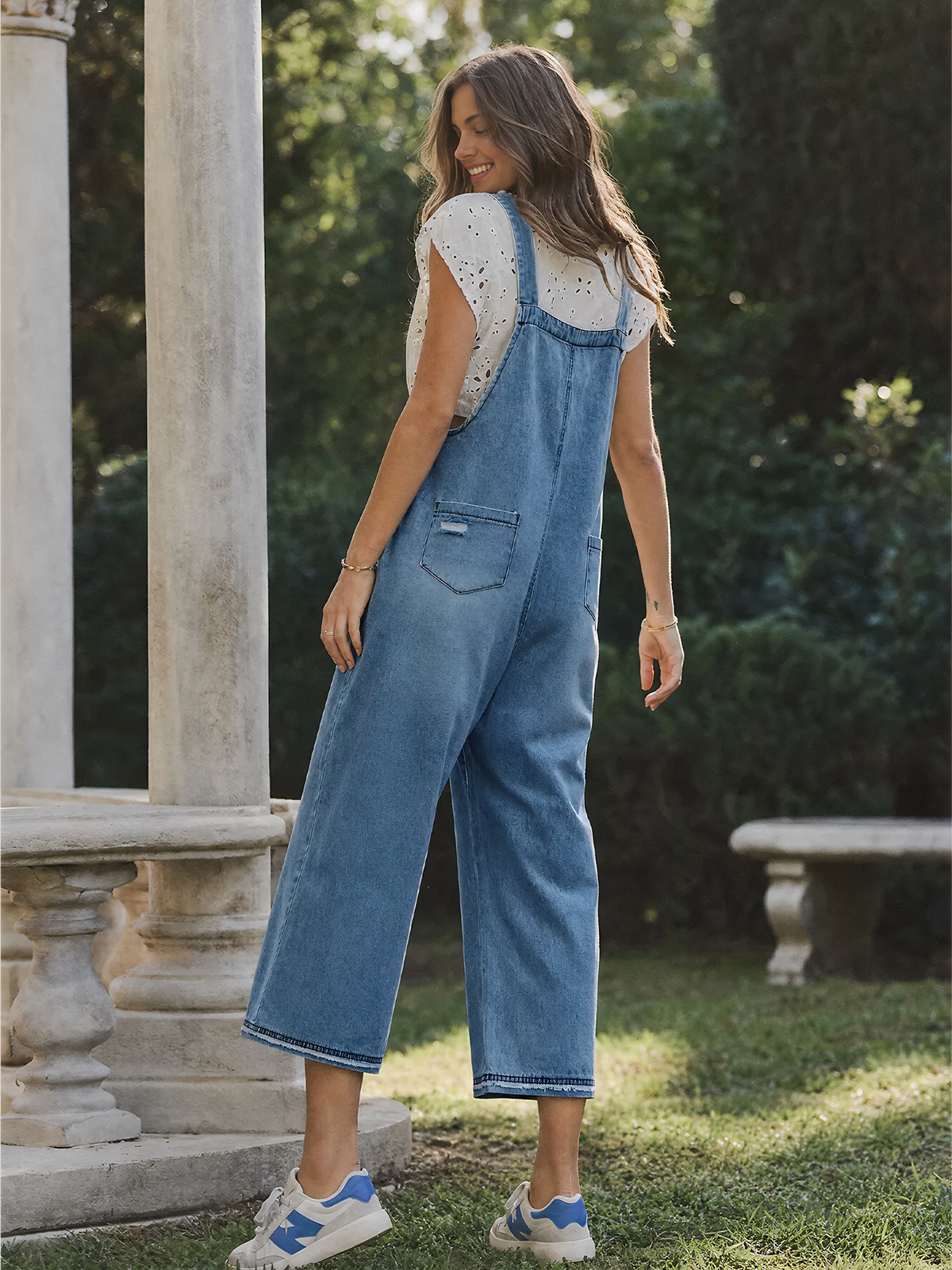 Adjustable Strap Denim Overalls