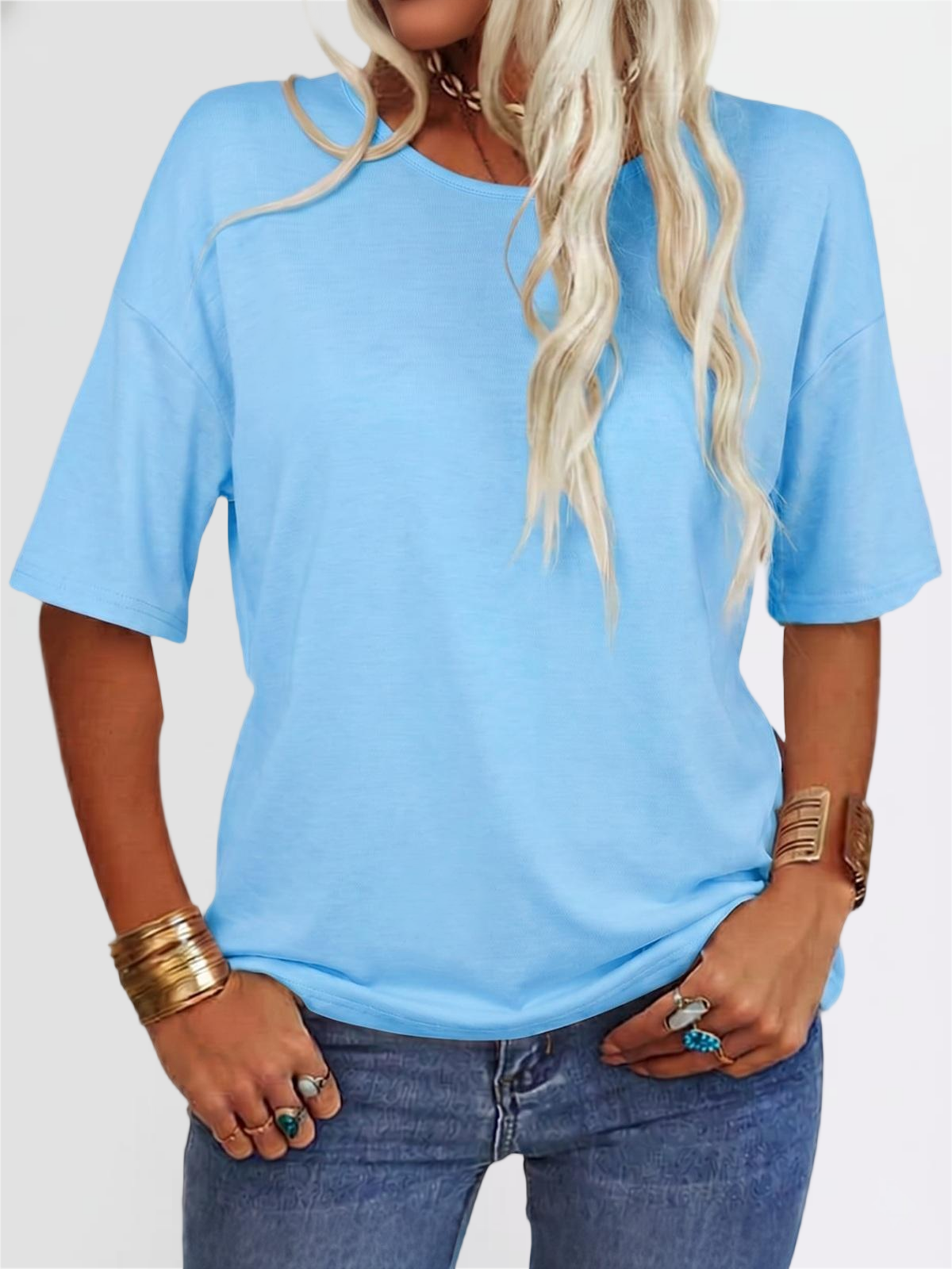Oversized V-Neck Tee