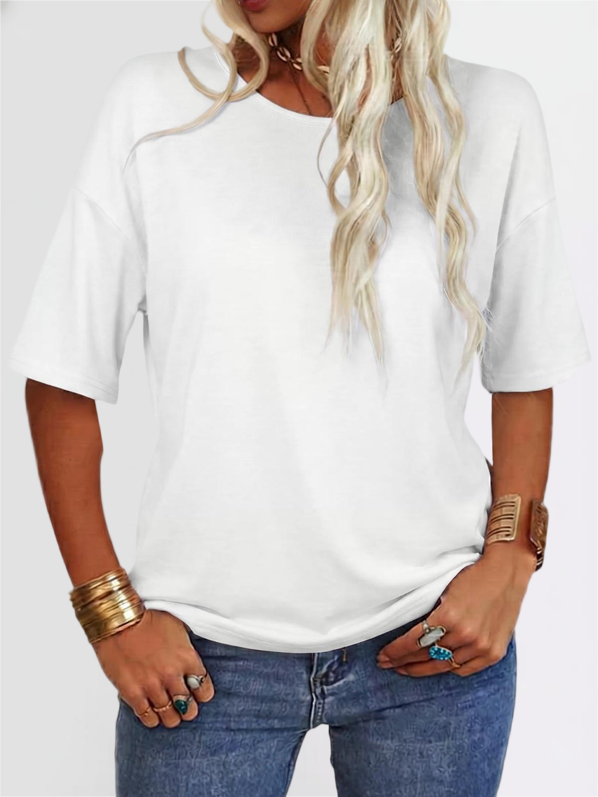 Oversized V-Neck Tee