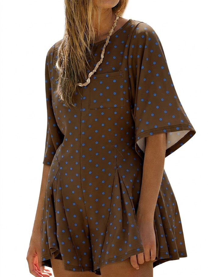 Crewneck Short-Sleeve Romper