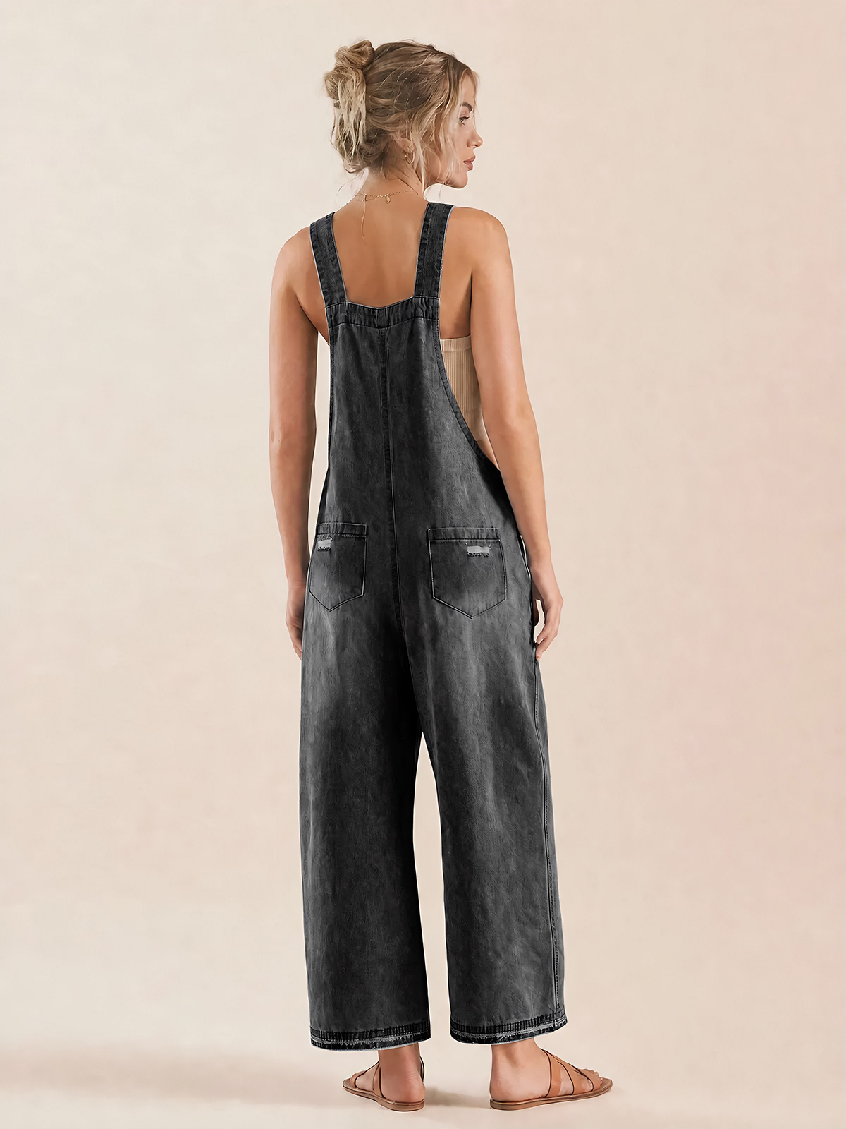 Adjustable Strap Denim Overalls