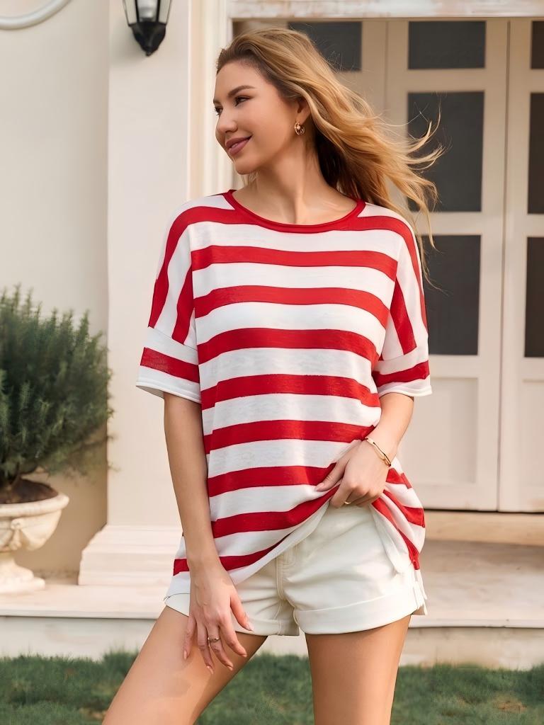 Side-Slit Oversized Tee