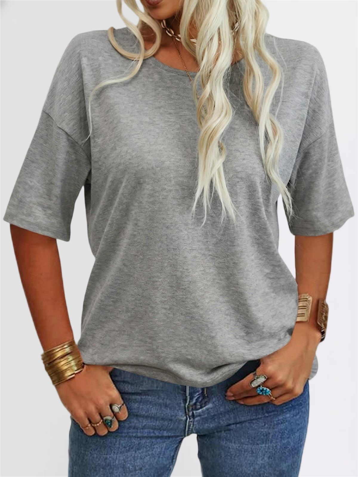 Oversized V-Neck Tee