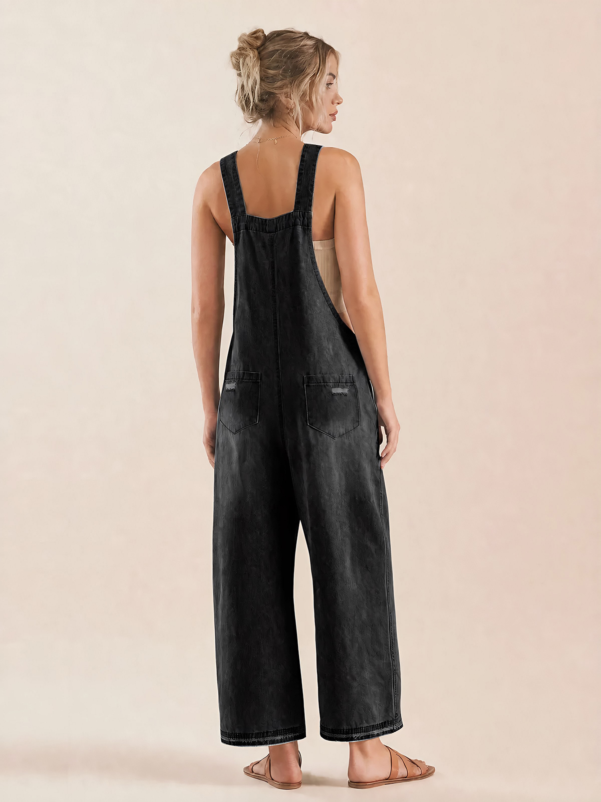Adjustable Strap Denim Overalls