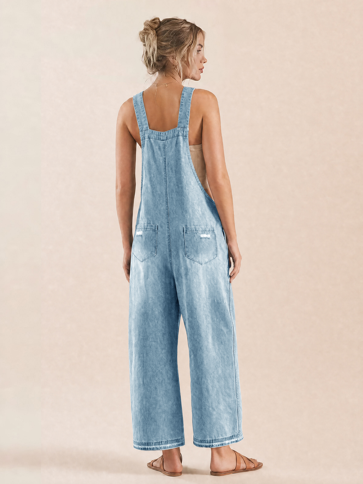 Adjustable Strap Denim Overalls