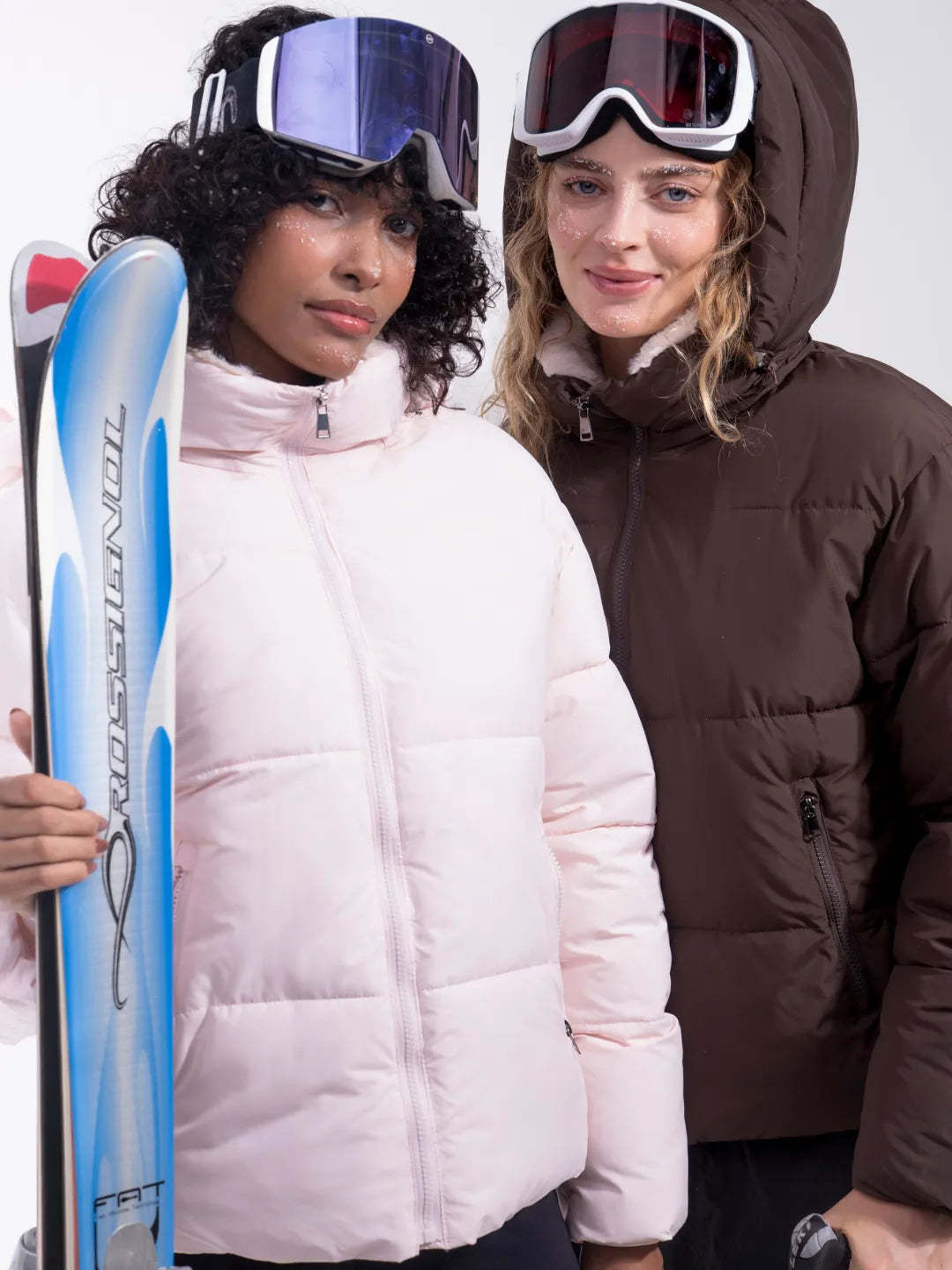 DD 🔥🔥Premium Faux Fur Lined Short Puffer Jackets with Removable Hood