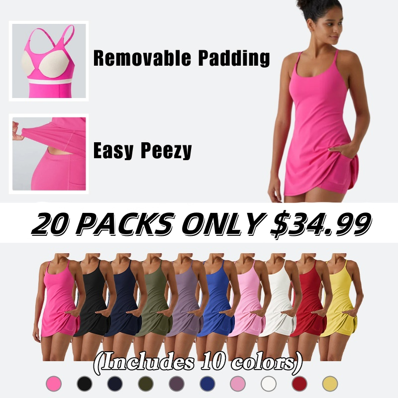 🔥Flash Sale⚡ Softlyzero Plush Backless Active Dress-Easy Peezy