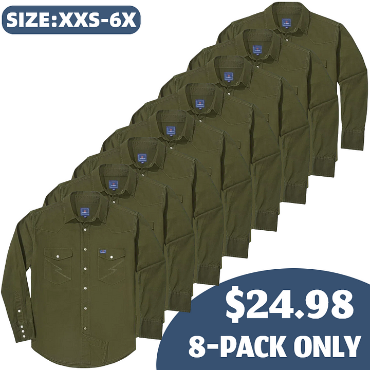 🔥SEPTEMBER HOT-SALE 🔥Men's Long Sleeve Stone-Washed and Pre-Washed D