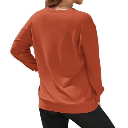 ZZW-Clearance sale🔥 Your Favorite Is Back!Women's Hoodless V-neck Sweatshirt With Kangaroo Pocket Fleece Longsleeve Oversized Casual Style Shirt