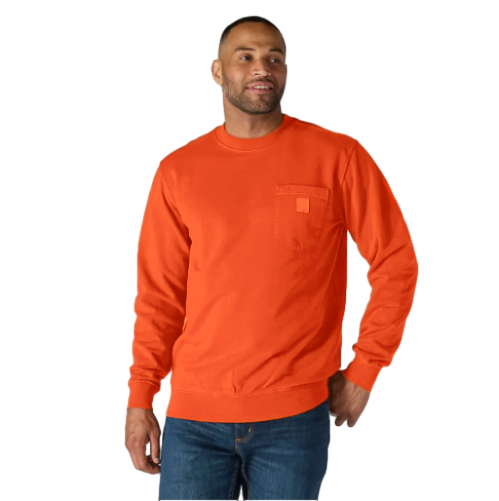 LBF-Men's crewneck sweatshirt – Loose Fit, Durable Cotton, Pocket Tee (Big & Tall Sizes Available)