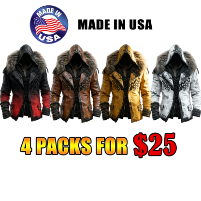 🎄 Christmas sales 80% OFF -🔥Winter Men's Fashionable Warm Fur Hooded Jacket